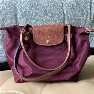 COPY - Burgundy small Longchamp Le Pliage Bag